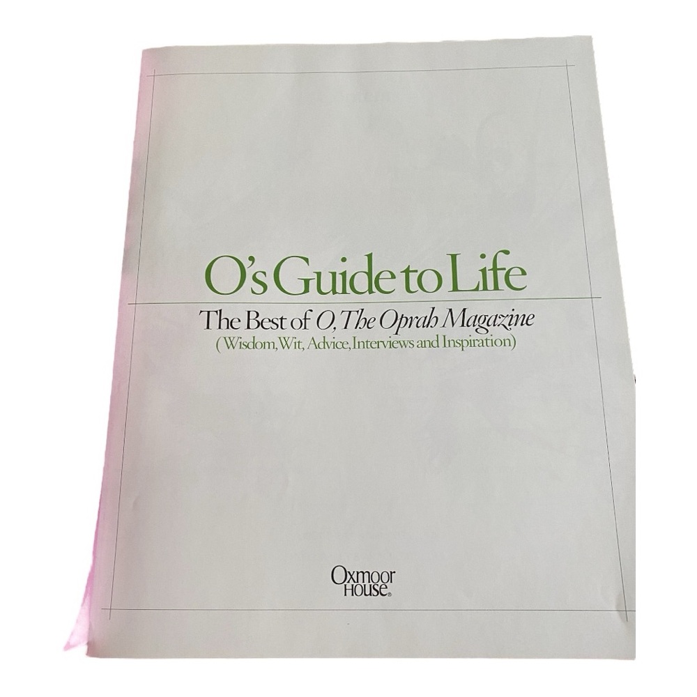 Hardcover book O’s Guide to Life. Oprah Winfrey. Copyright 2007. 335 pages - Picture 4 of 6